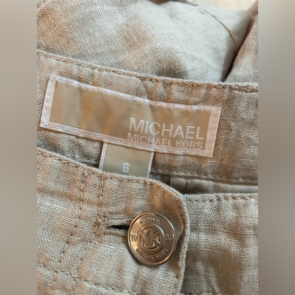 Beautiful cargo MKRS linen pants! 100% linen - Picture 3 of 5